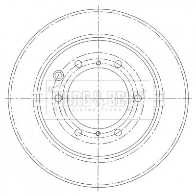 BORG & BECK Тормозной диск BBD6008S